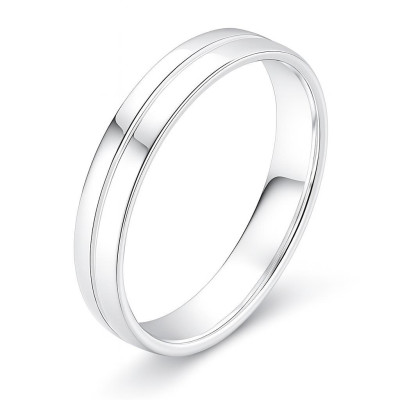 Alliance moderne Or Blanc  - 4.5mm