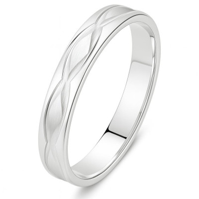 Alliance Or Blanc Diamantée