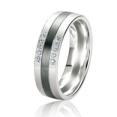 Alliance Or Diamant Black & White 6mm