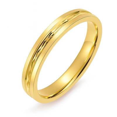 Alliance Or Jaune Lapidée
