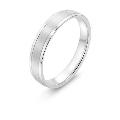 Alliance satinée 4.6mm en Argent 925