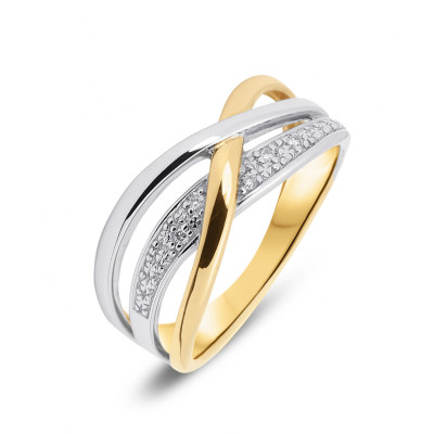 Bague 2 Ors Diamant (0.03ct)