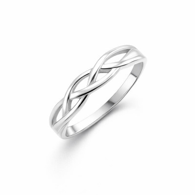 Bague Argent 925 motif entrelacé