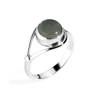 Bague Argent  Aventurine Ronde 8mm