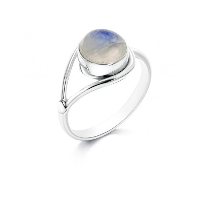 Bague Argent  Labradorite Ronde 8mm