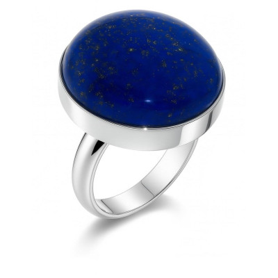 Bague Argent Lapis Lazuli Rond 20mm