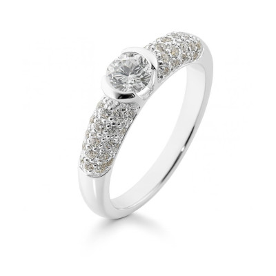 Bague Argent Oxyde Rond 5 mm 