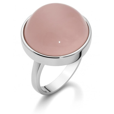 Bague Argent Quartz Rose 20mm
