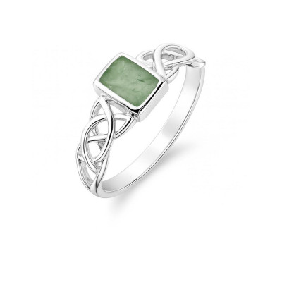 Bague Aventurine Argent Motif celtique