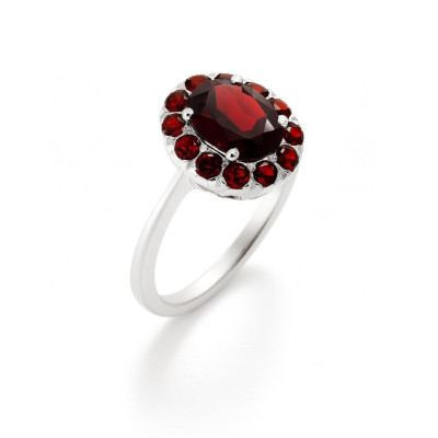 Bague Grenat Marquise Argent 925