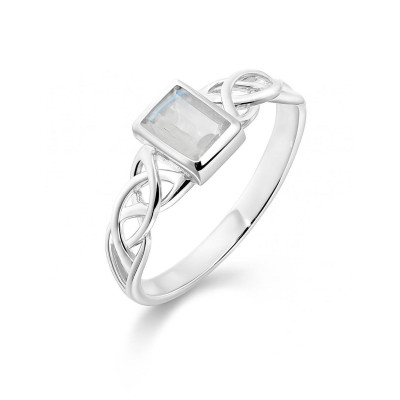 Bague Labradorite Argent Motif celtique