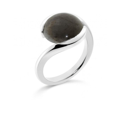 Bague Labradorite Cabochon Rond 12mm