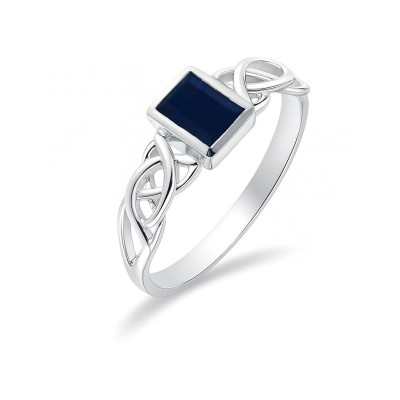 Bague Lapis Argent Motif celtique
