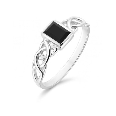 Bague Onyx Argent Motif celtique