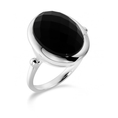 Bague Onyx Ovale taille Dome 14x12mm