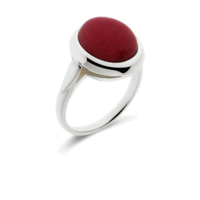 Bague Rhodonite 12x10mm en Argent