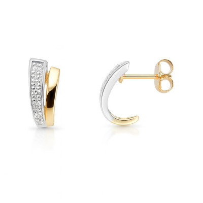 Boucles d'oreilles 2Ors  Diamant  0.07ct