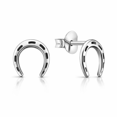 Boucles d'oreilles Argent 925 Fer à cheval