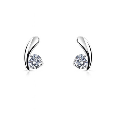 Boucles d'oreilles Argent 925 Oxyde de Zirconium 3.5mm