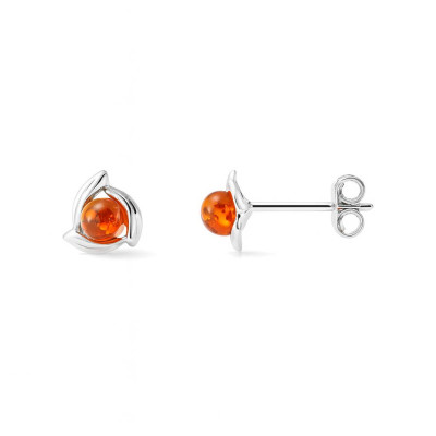 Boucles d'oreilles Argent  Ambre