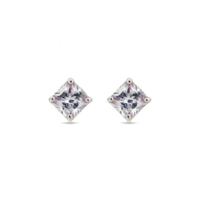 Boucles d'oreilles Argent Oxyde carré 5mm
