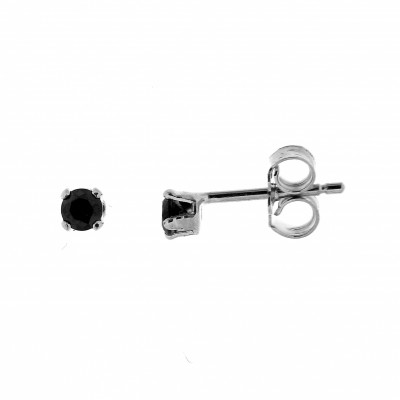 boucles oreille homme oxyde noir