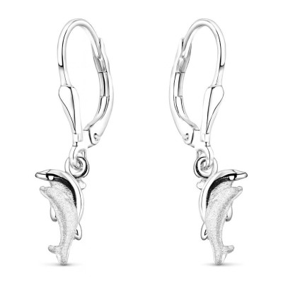 Boucles d'oreilles Dauphins en Argent 925
