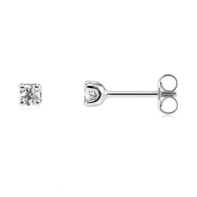 Boucles d'oreilles Diamant 0.30 carat Or Blanc 750