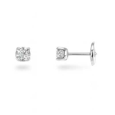 Boucles d'oreilles Or Blanc Diamant 0.56 carat GSi