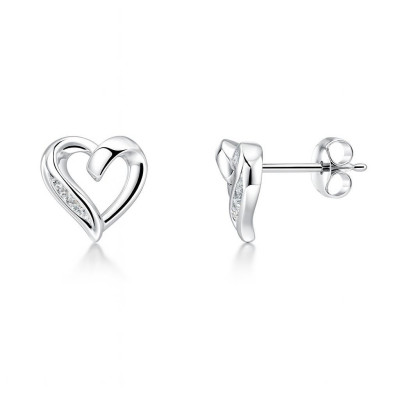 Boucles d'oreilles Or Blanc Diamant