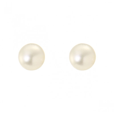 Boucles d'oreilles Or jaune 750 Perles de culture 8mm