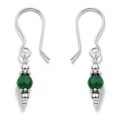 Boucles d'oreilles Pendantes  Argent 925 Aventurine