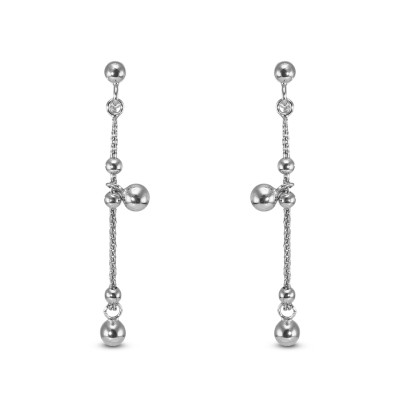 Boucles d'oreilles pendantes Argent 925 Boules 