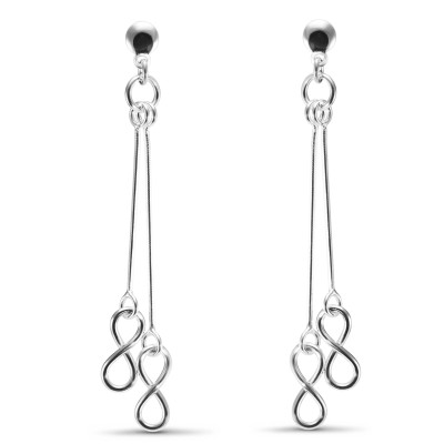 Boucles d'oreilles Pendantes Signe Infini