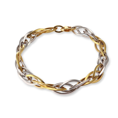 Bracelet 2 Ors Maille Fantaisie