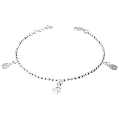 Bracelet argent breloques arbre de vie