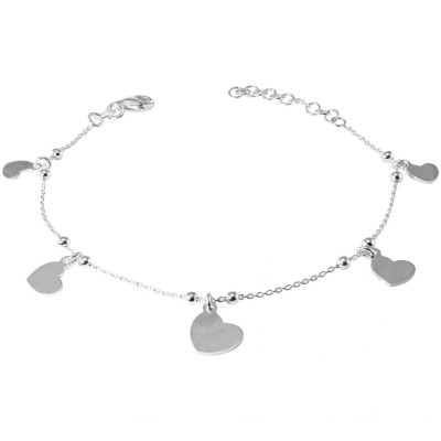 Bracelet argent breloques étoiles
