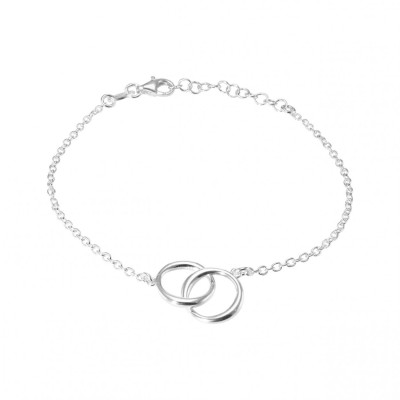 Bracelet Argent Cercles entrelacés