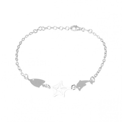 Bracelet argent dauphin