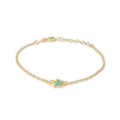 Bracelet Argent doré 925 Main de Fatma