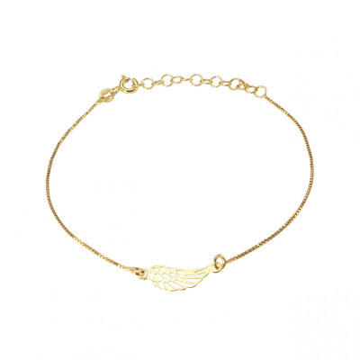 Bracelet Argent Doré Aile d'ange