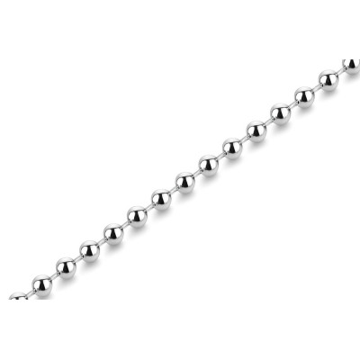 Bracelet Argent Maille Boule 3mm - 18cm