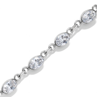 Bracelet Argent Oxyde de zirconium 5mm x 19cm