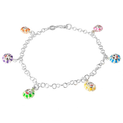 Bracelet Enfant Argent soleils en émail
