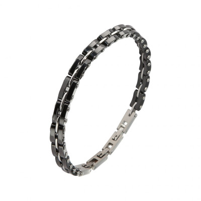 Bracelet Homme Acier 2 tons 6,6mm x 22cm