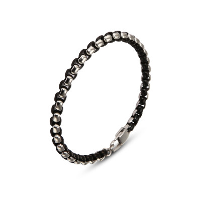 Bracelet Homme Acier Maille vénitienne 5,1mm x 22cm