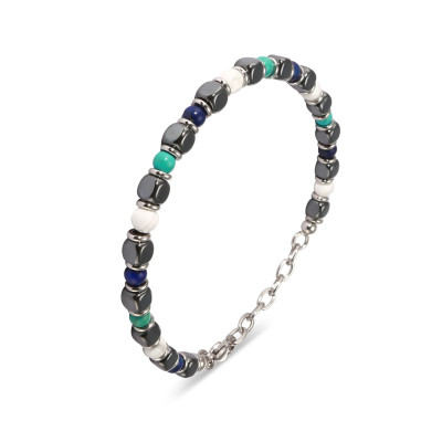 Bracelet Homme Acier Multicolore 5mm x 21cm