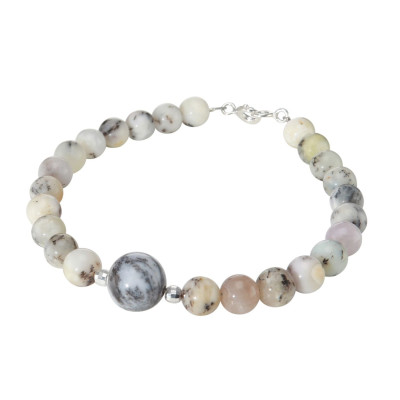 Bracelet Opale 6-10mm et Argent