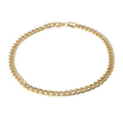 Bracelet Or Jaune 375 maille gourmette 3,6mm x 19cm