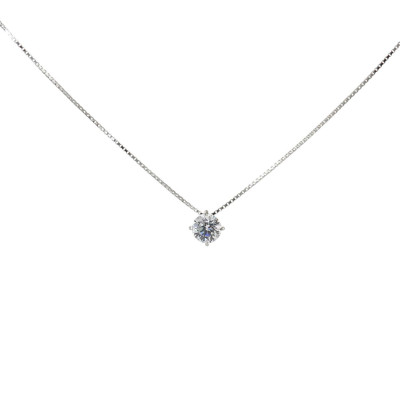 Chaine Argent et Oxyde de zirconium 5mm
